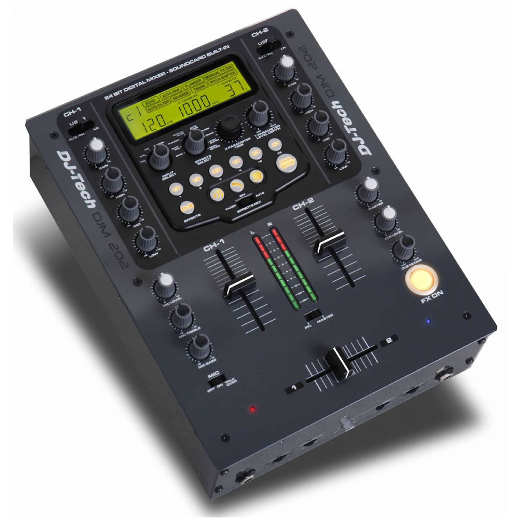 DJ TECH DJM202 - MIXER USB 2 CANALI PER DJ