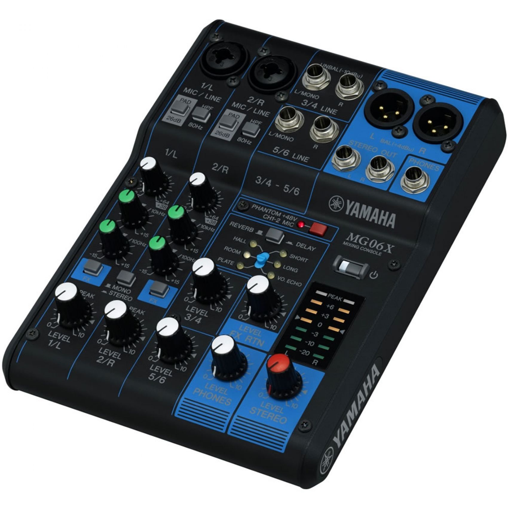 Yamaha MG06X Mixer Audio DJ e Karaoke 6 Ch con Effetti
