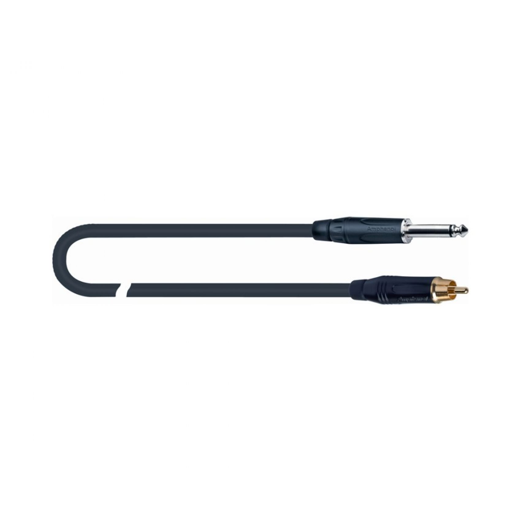 Quik Lok Cavo Jack maschio mono 6,3mm / Rca maschio da 1 m