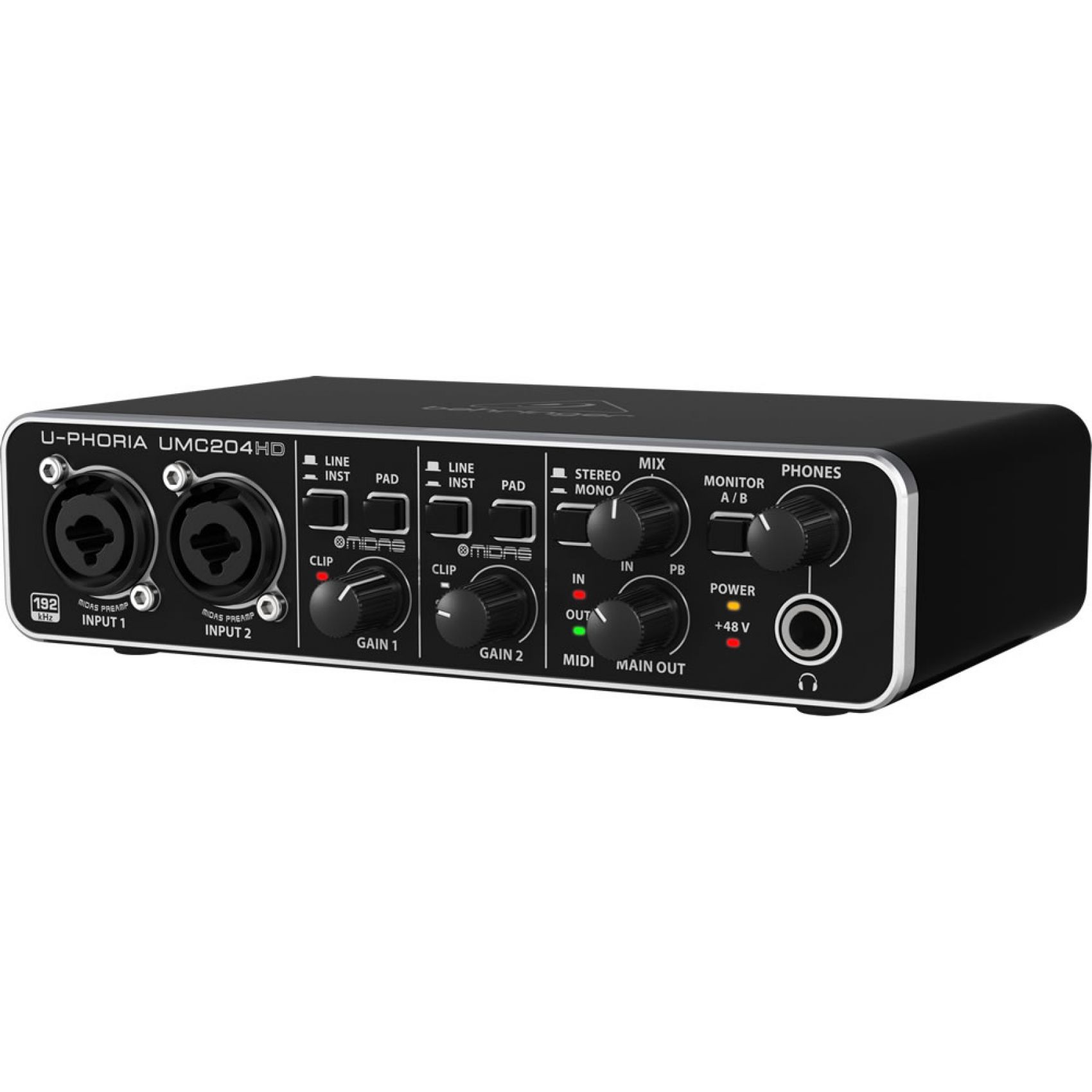 Behringer UMC204 HD - Scheda Audio a 24-bit / 192kHz MIDI/USB MIDAS