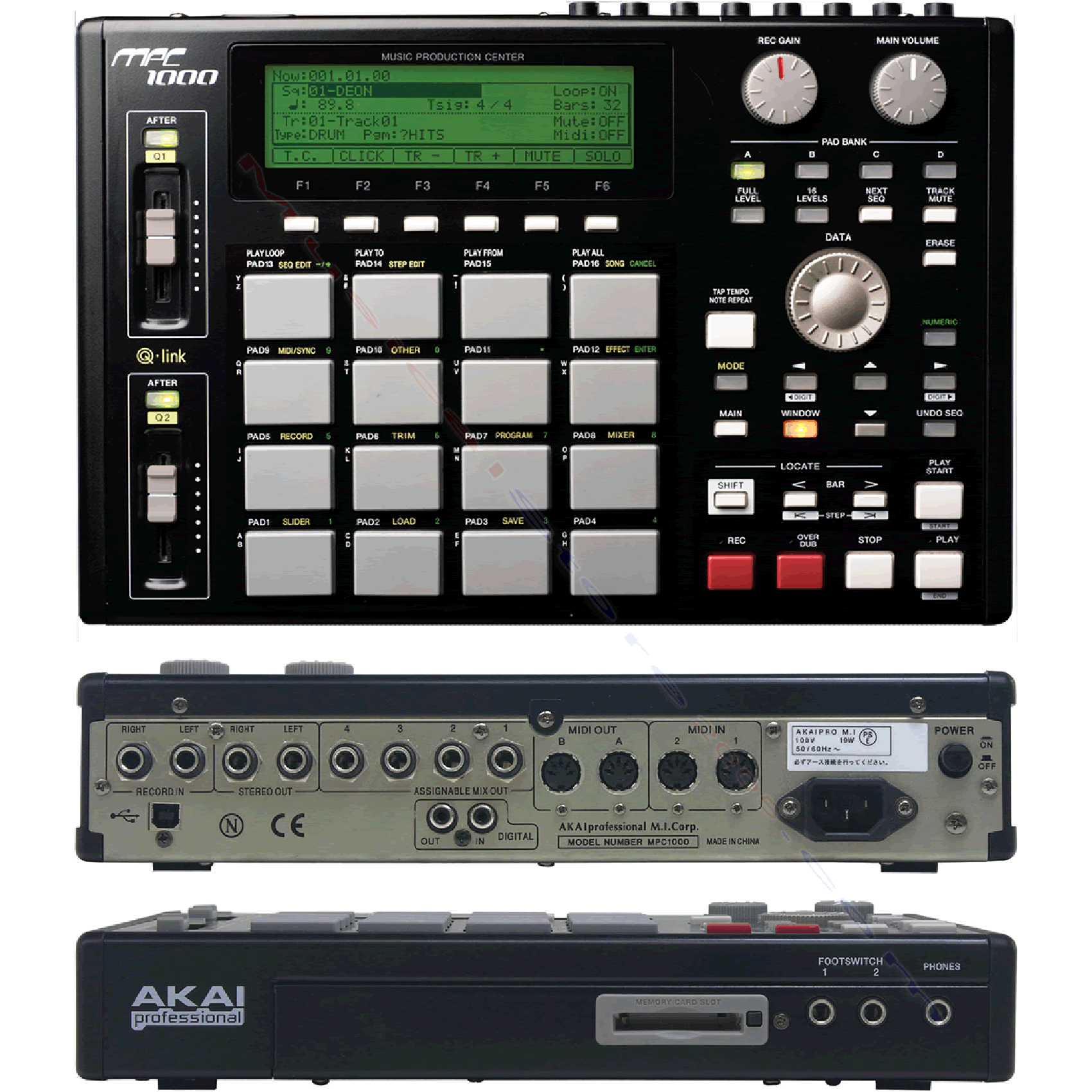AKAI MPC1000 - MIDI AUDIO CONTROL
