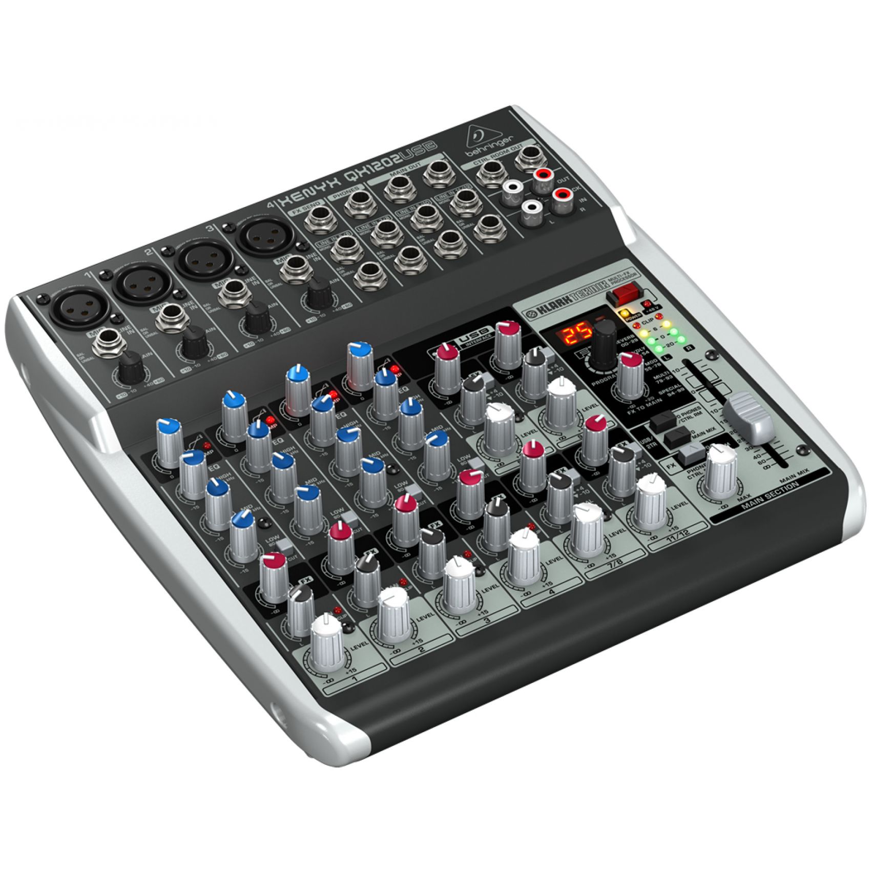 BEHRINGER XENYX QX1202 USB Mixer Audio con Effetti DJ e Karaoke