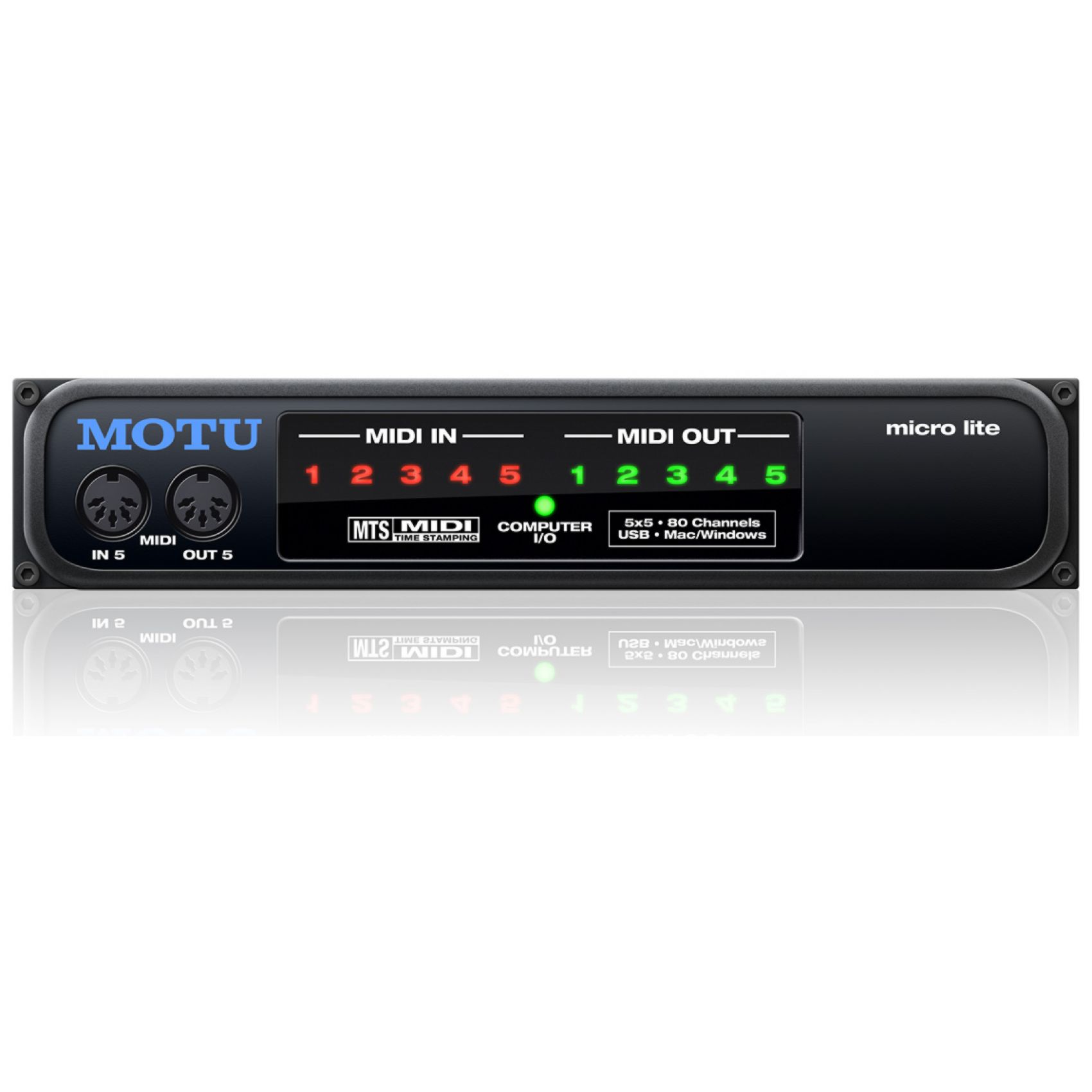 MOTU MicroLite - INTERFACCIA MIDI USB 5 IN 5 OUT PC/MAC