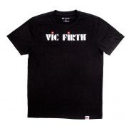 VIC FIRTH PTS20LOGOL - Black Logo Tee - Large