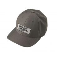 0 PRS Block Logo Fitted Baseball Hat Gray S-M