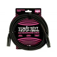 0 Ernie Ball 6391 Cavo Microfonico Braided nero 4,5 m