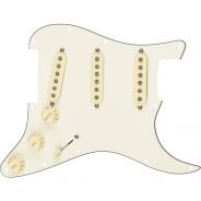 FENDER Pre-Wired Strat Pickguard Tex-Mex SSS Parchment 11 Hole PG