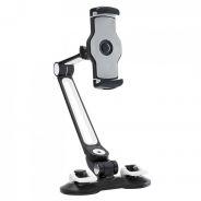 0 Audiophony MEDIAstage4 Tablet and Smartphone dual suction cup aliminium stand