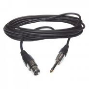 Audiophony CM/XFJM-3 XLR female / Jack male mono microphone cable - 3 m