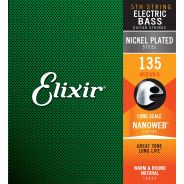 0 Elixir 15337 ELECTRIC BASS NICKEL PLATED STEEL NANOWEB 
