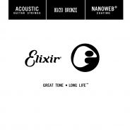 Elixir 15122 ACOUSTIC 80/20 BRONZE NANOWEB SINGLE Corde / set di corde per chitarra acustica