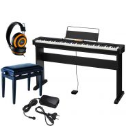 Casio CDP S350 Set - Pianoforte Digitale con Stand Panchetta e Cuffie