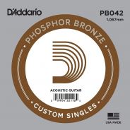 D'ADDARIO PB042 - Singola per Acustica Phosphor Bronze (042)