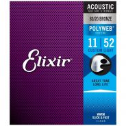 0 Elixir 11025 ACOUSTIC 80/20 BRONZE POLYWEB Corde / set di corde per chitarra acustica