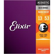 0 Elixir 11182 ACOUSTIC 80/20 BRONZE NANOWEB Corde / set di corde per chitarra acustica