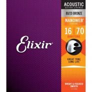 Elixir 11306 ACOUSTIC 80/20 BRONZE NANOWEB Corde / set di corde per chitarra acustica