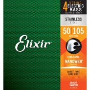 Elixir 14702 ELECTRIC BASS STAINLESS STEEL NANOWEB Corde / set di corde per basso