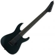 ESP LTD M-7B HT Black Metal Black Satin - Chitarra Elettrica 7 Corde