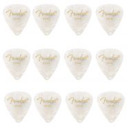 FENDER Premium Celluloid 351 Shape Picks Thin White