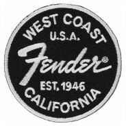 Fender Toppa Ricamata West Coast Logo Black White