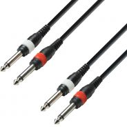 0 Adam Hall Cables K3 TPP 0100 - Cavo Audio 2 x Jack mono da 6,3 mm a 2 x Jack mono da 6,3 mm 1 m