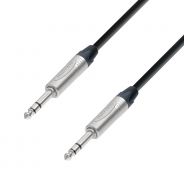 Adam Hall Cables K5 BVV 0150 - Cavo patch Neutrik jack stereo da 6,3 mm a jack stereo da 6,3 mm 1,5 m