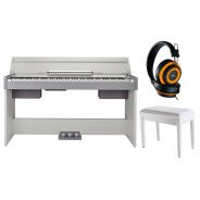 Medeli CDP 5000 W Set - Pianoforte Digitale Bianco / Panchetta / Cuffie