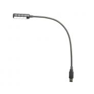 0 Adam Hall Stands SLED 1 ULTRA USB - Lampada a collo di cigno USB con 4 COB LED