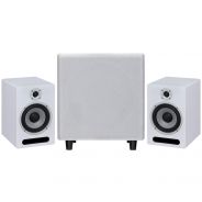 Coppia Studio Monitor Soundsation Clarity A6-W White con Sub Attivo