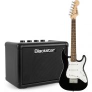 Squier Mini Stratocaster Black Bundle Blackstar Fly 3