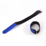 0 Adam Hall Accessories VR 1616 BLU - Fascette Serracavi blu in velcro 160 x 16 mm