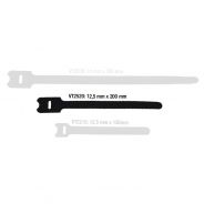 0 Adam Hall Accessories VT 2520 - Fascette Serracavi nere in velcro 200 x 25 mm