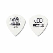 0 Dunlop - 478P.088 TORTEX WHITE JAZZ III, .88MM