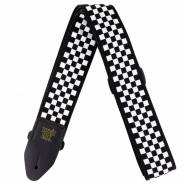 0 Ernie Ball - 4149 Tracolla Black and White Checkered Jacquard