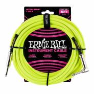 0 Ernie Ball - 6085 Cavo Braided Neon Yellow 4,6 m