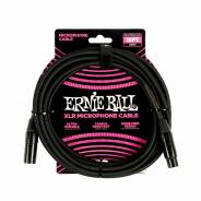 0 Ernie Ball 6391 Cavo Microfonico Braided nero 4,5 m