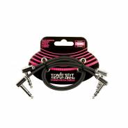 0 Ernie Ball 6405 Flat Ribbon Stereo Patch Cable 30,48cm 2-Pk