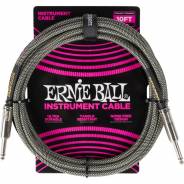Ernie Ball 6429 Braided Cables Silver Fox 3m