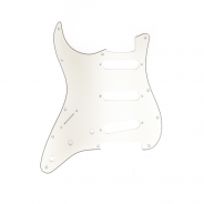 0 FENDER Pickguard Stratocaster S/S/S (Left Hand) 11-Hole Mount Parchment 3-Ply