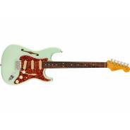 0 Fender American Professional II Stratocaster Thinline, Rosewood Fingerboard, Transparent Surf Green Transparent Surf Green