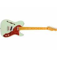 0 Fender American Professional II Telecaster Thinline, Maple Fingerboard, Transparent Surf Green
