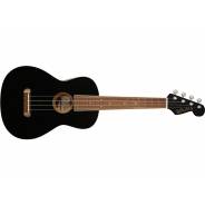 0 Fender Avalon Tenor Ukulele, Walnut Fingerboard, Black