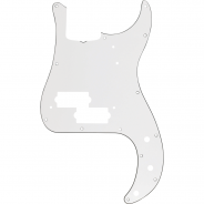 0 FENDER Pickguard Precision Bass 13-Hole Vintage Mount (with Truss Rod Notch) White 3-Ply