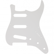 0 FENDER Pickguard Stratocaster S/S/S 8-Hole Mount White 1-Ply