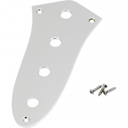 0 FENDER Jazz Bass Control Plate 4-Hole (Chrome)