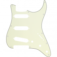 0 FENDER Pickguard Stratocaster S/S/S 11-Hole Mount Mint Green MG/B/MG 3-Ply