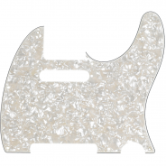 0 FENDER Pickguard Telecaster 8-Hole Mount Aged White Pearl 4-Ply