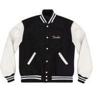 0 FENDER Custom Shop Varsity Jacket Black/White L