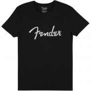 0 FENDER Fender Spaghetti Logo Mens Tee Black XXL