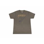 0 GRETSCH Gretsch Lightning Bolt T-Shirt Brown M